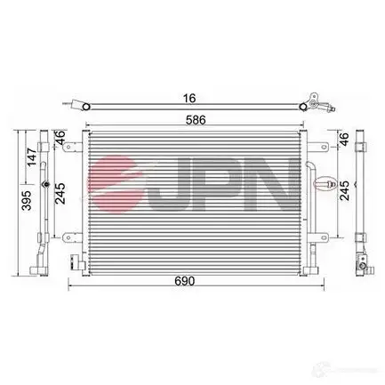 Радиатор кондиционера JPN 60c9078jpn FU6V Q1 1437985340 изображение 0