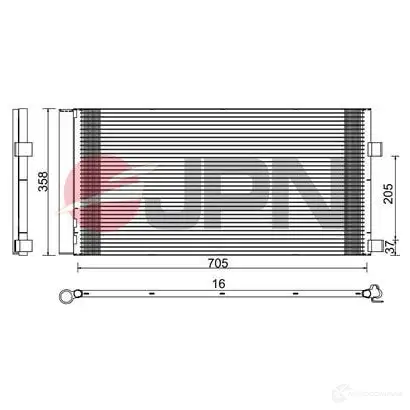 Радиатор кондиционера JPN 60c9126jpn 1437985117 HE EKA0