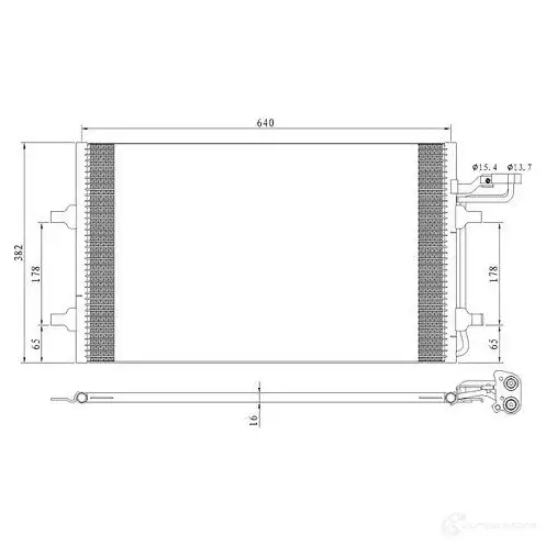 Радиатор кондиционера JPN 60c9149jpn 1437985002 WRD TN3 изображение 0