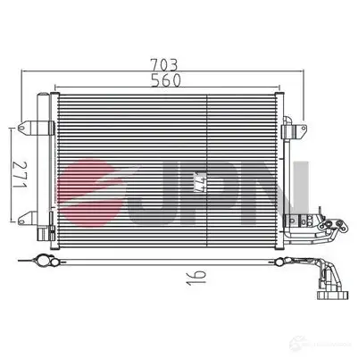Радиатор кондиционера JPN 60c9139jpn 1437985251 5SY V3 изображение 0