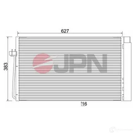 Радиатор кондиционера JPN 60c9086jpn 0 A2S2 1437985364
