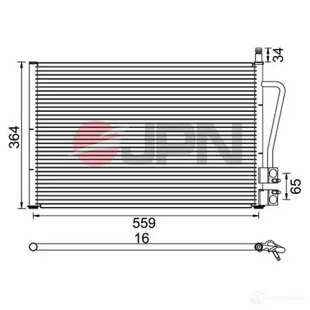 Радиатор кондиционера JPN 60c9097jpn 1437984913 EE9 SI изображение 0