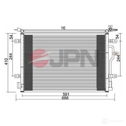 Радиатор кондиционера JPN F2 PSG 60c9076jpn 1437985323 изображение 0