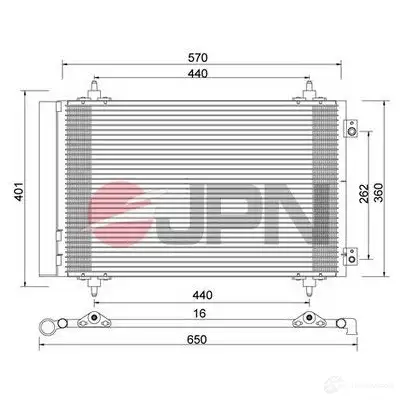Радиатор кондиционера JPN OSRK6K M 60c9093jpn 1437985350 изображение 0