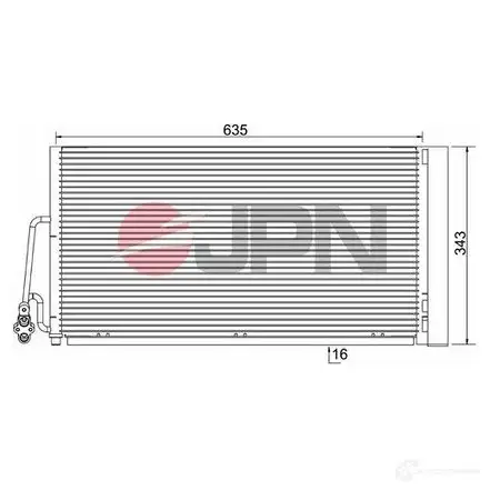 Радиатор кондиционера JPN 1437985147 1NI5 ND 60c9087jpn изображение 0