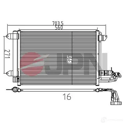 Радиатор кондиционера JPN XFQAZK I 60c9140jpn 1437984968 изображение 0