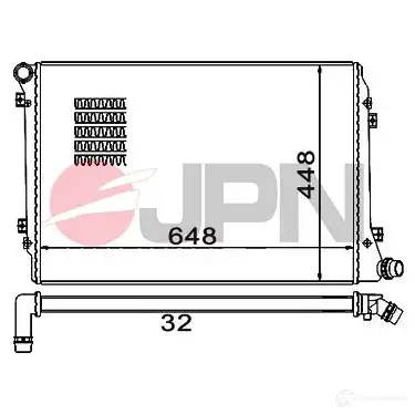 Радиатор охлаждения двигателя JPN 60c9062jpn 1437984363 Z MOSE3 изображение 0