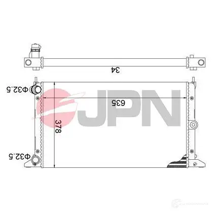 Радиатор охлаждения двигателя JPN HAI7JD 7 60c9068jpn 1437984351 изображение 0