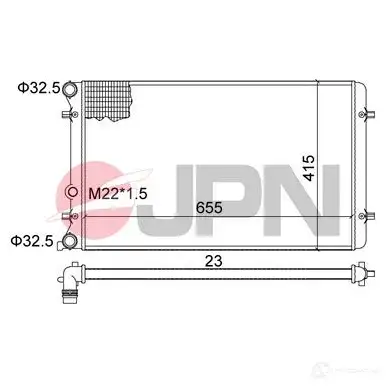 Радиатор охлаждения двигателя JPN I2G2Y I 1437984249 60c9002jpn изображение 0