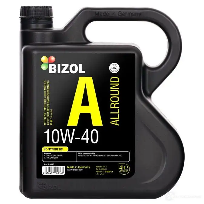 Моторное масло BIZOL 83016 LU O2D 1438011782 изображение 0