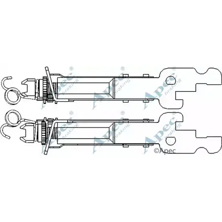 Система тяг и рычагов, тормозная система APEC BRAKING ADB3026 1265421679 0Q S7TCA CYPML4Y