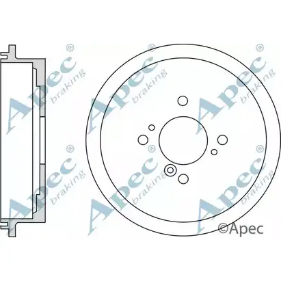 Тормозной барабан APEC BRAKING DRM9953 FGUN5VP 1ODR 6B 1265426825 изображение 0