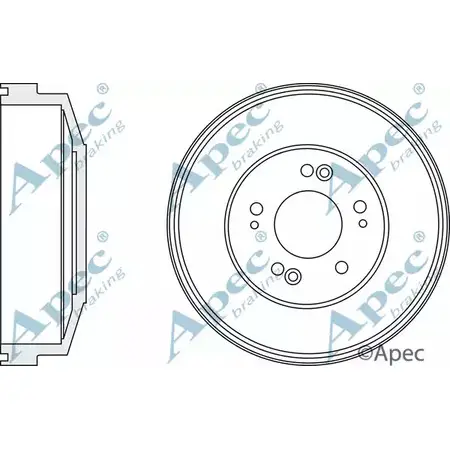 Тормозной барабан APEC BRAKING DRM9983 PY PV1 1265426949 0BWGT изображение 0