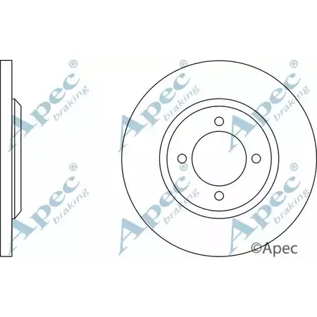 Тормозной диск APEC BRAKING DSK120 E4MLV E M5TXZWJ 1265427247 изображение 0