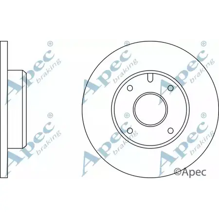 Тормозной диск APEC BRAKING 1265427363 C3ZO 3 DSK129 FU7PYG изображение 0
