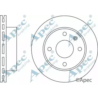 Тормозной диск APEC BRAKING DEPE J DSK145 7TTS2XF 1265427529 изображение 0