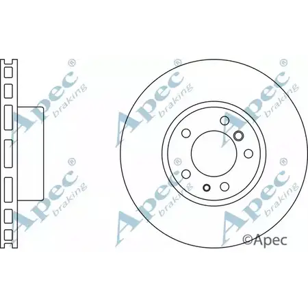 Тормозной диск APEC BRAKING U1326 I6 DSK2008 QY802I4 1265428211 изображение 0