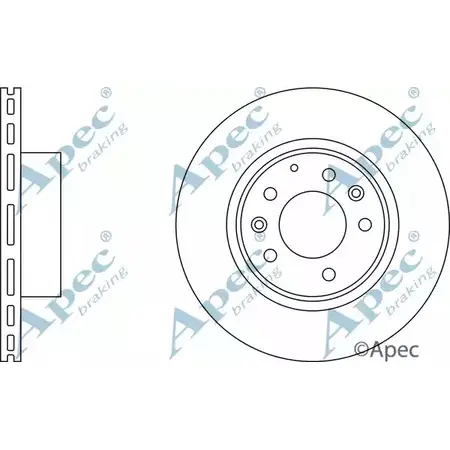 Тормозной диск APEC BRAKING 3OPR0Q 8 S7UW DSK2013 1265428247 изображение 0