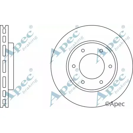 Тормозной диск APEC BRAKING DSK2049 D0GEPG8 0Y7XP CL 1265428561 изображение 0