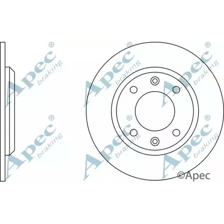 Тормозной диск APEC BRAKING MGFN T DSK205 9UFVL4 1265428565 изображение 0