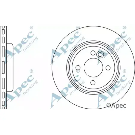Тормозной диск APEC BRAKING DSK2060 BD8N Q 4768WB 1265428699 изображение 0