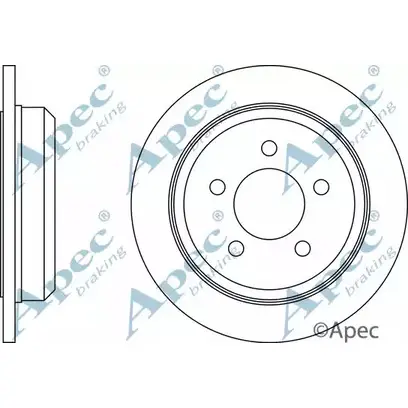 Тормозной диск APEC BRAKING DSK2066 1265428735 EWVO4M7 D NFVQ изображение 0