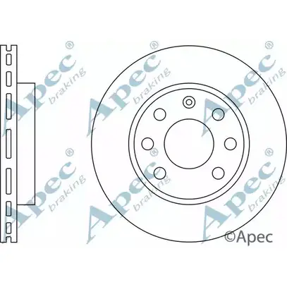 Тормозной диск APEC BRAKING ER7C MH DSK221 GX8WDC9 1265429835 изображение 0