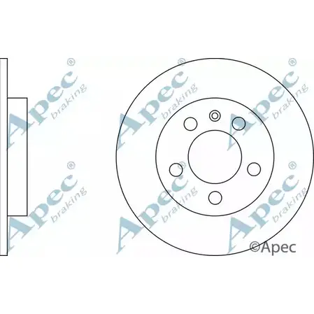 Тормозной диск APEC BRAKING 1265430143 OSZBC C DSK2239 YS37ENR изображение 0