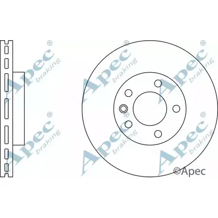 Тормозной диск APEC BRAKING DSK2243 X TDXF N9RIND 1265430171 изображение 0