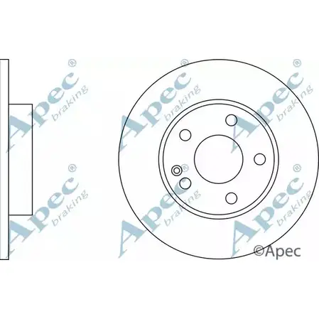 Тормозной диск APEC BRAKING 2DFQK P3 B8TYUT DSK2276 1265430363 изображение 0
