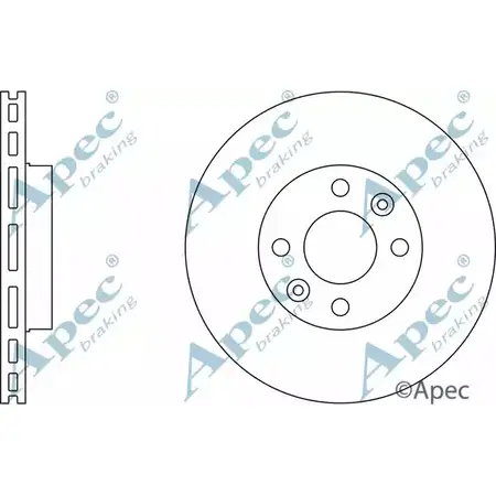 Тормозной диск APEC BRAKING DSK2277 YC7W 2X 53WPAD 1265430365 изображение 0