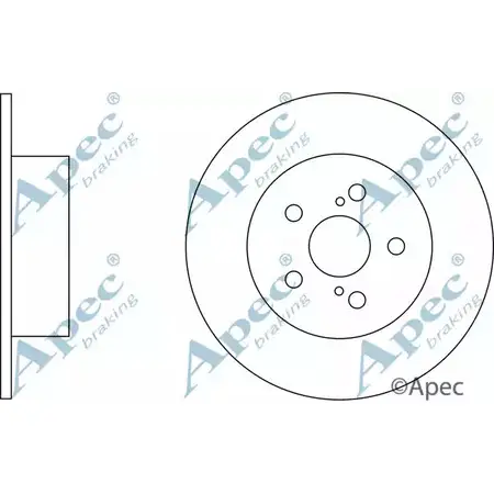 Тормозной диск APEC BRAKING DSK2287 MK RDABG 1265430419 1OGMF изображение 0