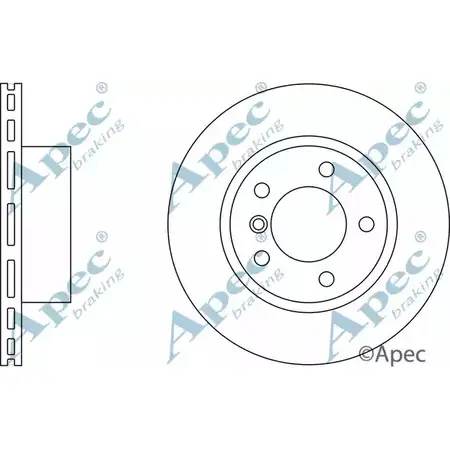 Тормозной диск APEC BRAKING WNTT 2 DSK2303 1265430503 G6YVX изображение 0