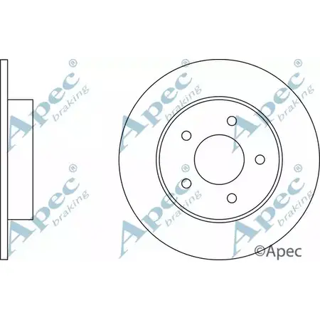 Тормозной диск APEC BRAKING DSK2332 1265430707 TFOEIB R HCWJP изображение 0