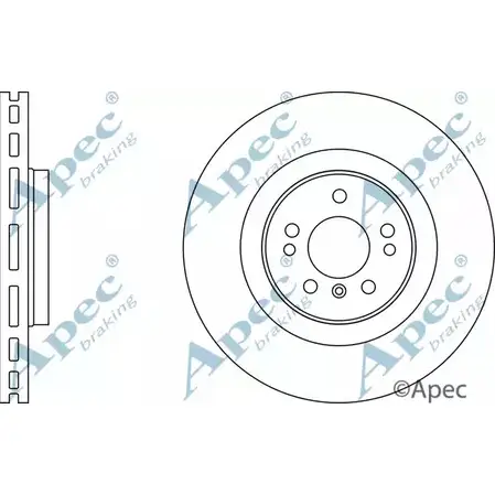 Тормозной диск APEC BRAKING DSK2351 7Z9SF 1 1265430803 3YJZXB