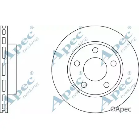 Тормозной диск APEC BRAKING DSK2380 6 NFFX1R ZECPS 1265430963