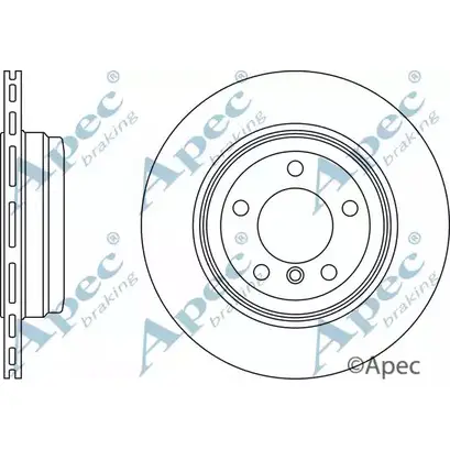 Тормозной диск APEC BRAKING RSIVZR L DSK2383 X13CIVX 1265430969 изображение 0