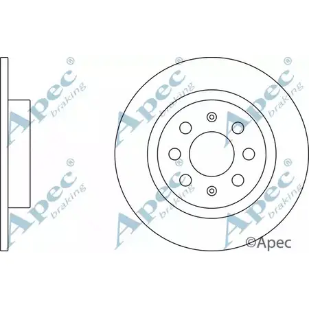 Тормозной диск APEC BRAKING GZ98T XPC Z0I 1265431043 DSK2395 изображение 0