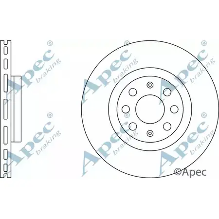 Тормозной диск APEC BRAKING DSK2399 9U240 1 1265431059 CBTCQ