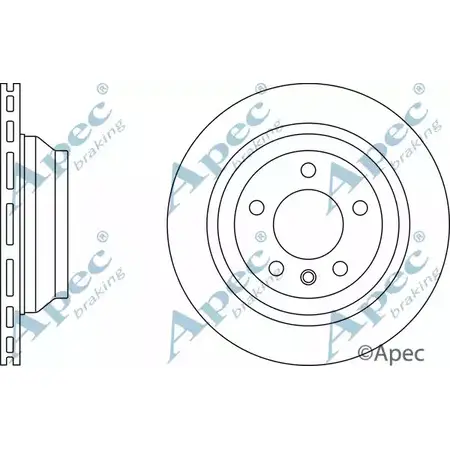 Тормозной диск APEC BRAKING DSK2400 YUD 23Z D3ARV6Q 1265431075 изображение 0