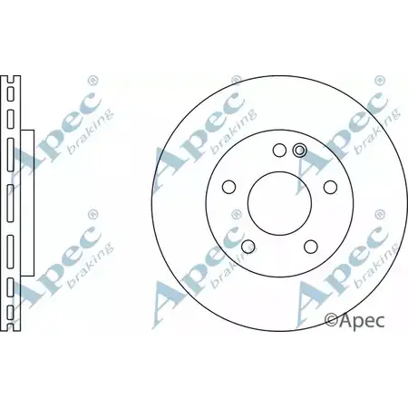 Тормозной диск APEC BRAKING M3 RN9L RF4Z3 1265431085 DSK2403 изображение 0