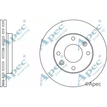 Тормозной диск APEC BRAKING J56 CWM DSK2404 5P5DSJV 1265431087 изображение 0