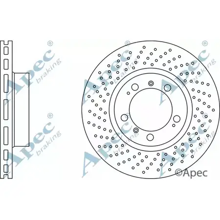 Тормозной диск APEC BRAKING DSK2467 29C5EKS 1265431465 9KTA4 I изображение 0