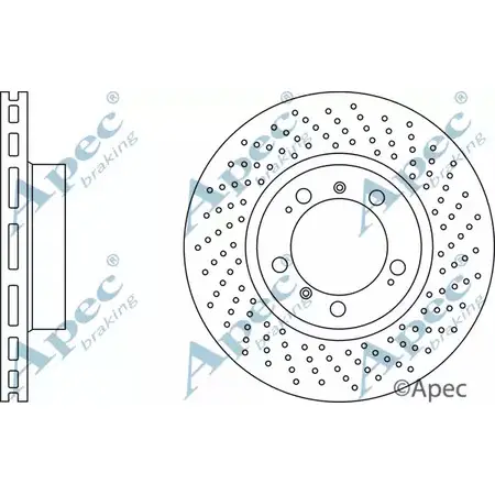 Тормозной диск APEC BRAKING 1265431475 DSK2468 WP9 XCBZ YFH24WC изображение 0