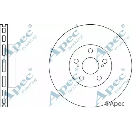 Тормозной диск APEC BRAKING CLKT3X DSK2471 1265431503 6PK 79Q изображение 0