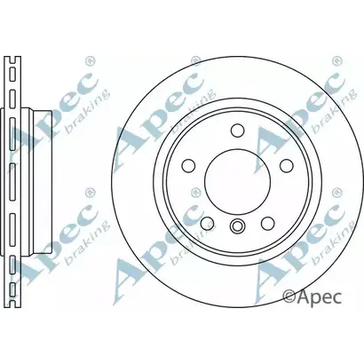 Тормозной диск APEC BRAKING OMCMCFE 39 T5HT 1265431565 DSK2478 изображение 0