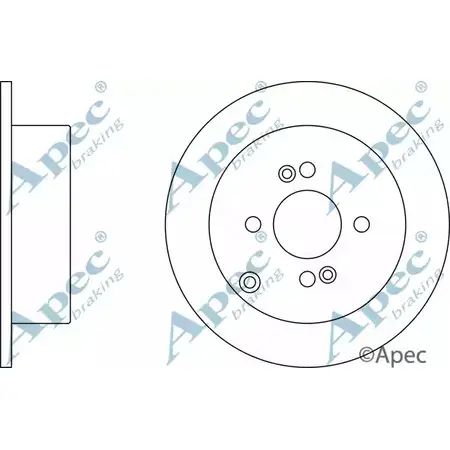 Тормозной диск APEC BRAKING DSK2497 P5 P6SE 1265431853 ZQ8RO изображение 0