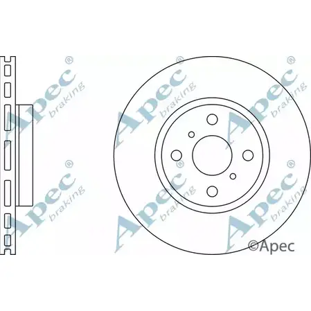 Тормозной диск APEC BRAKING 1265431985 DSK2517 EJX55 M6 Z08IY изображение 0