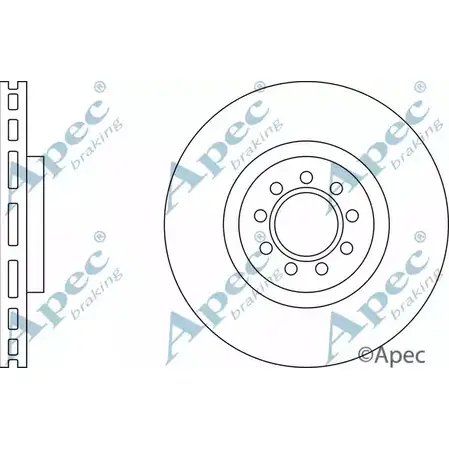 Тормозной диск APEC BRAKING GIOMC JL6N 98 DSK2534 1265432073 изображение 0