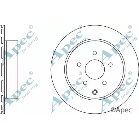 Тормозной диск APEC BRAKING 1265432227 DSK2568 7 C8UPWC LF2W9N изображение 0